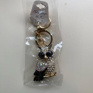 COPY - NWT Black and silver Owl Keychain/ Bag Charm